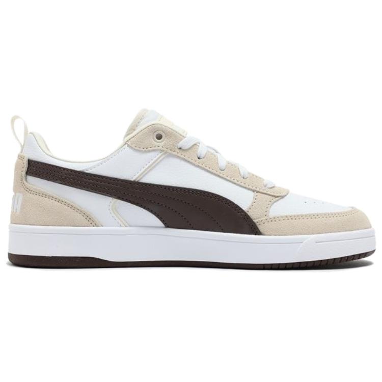Puma Dribble Comfortable Versatile Low-Top Sneakers Unisex Sneakers White Brown 401057-05