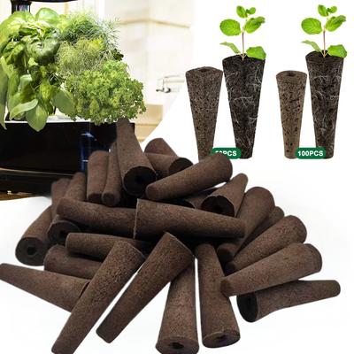 10/50/100 Stück Samen Anzucht Schwämme Ersatz Wurzel Hydroponik Indoor Garten System Schwämme Wasserabsorbierend Anzuchtkapsel Set