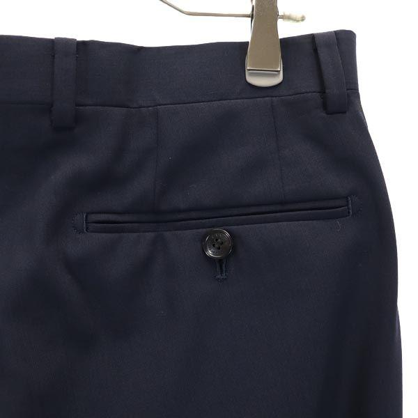 Lanvin Made In Japan Wool Slacks Pants 79 Dark Blue Men's Used