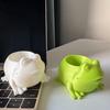 3D Tištěný Žabí Květináč Vnitřní Venkovní Tvar Zvířete Sukulenty Bylinky Květináč Nádoba Domácí Balkon Zahrada Dekorace
