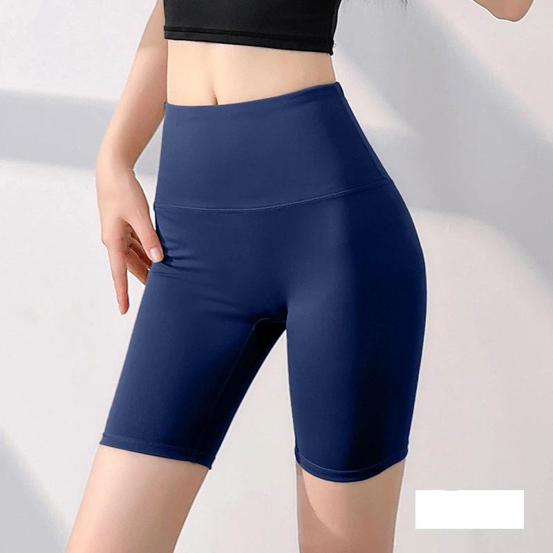 New Summer Yoga Shorts Female Sports Five Point Pants Nude High Waisted Butt Lifting Yoga Pants Short Style for Women