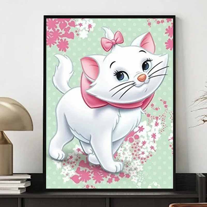 Disney Diamond Painting The Adventures of The Cat Mary Theme Illustration 5D Mosaic DIY Hobby Gift Home Decoration Embroidery