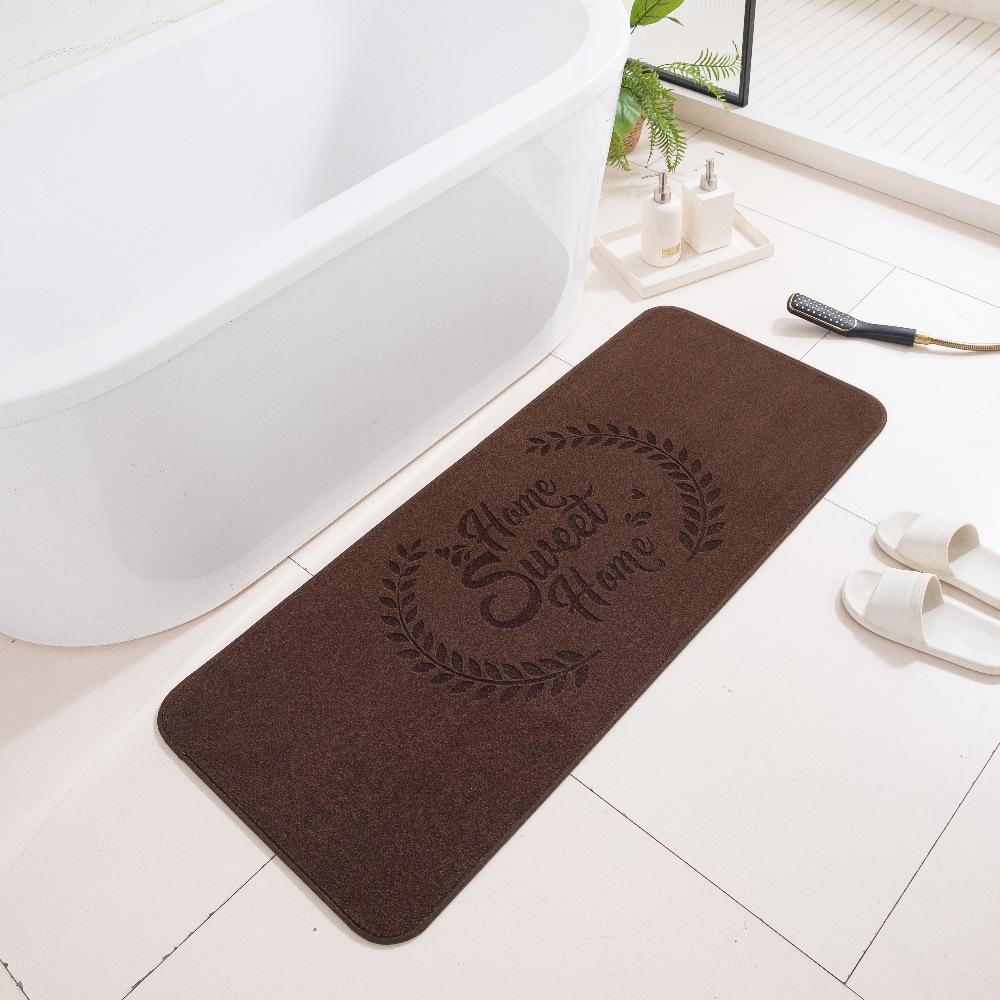 3D Carved Three-Dimensional Bathroom Floor Mat Bathroom Non-Slip Foot Mat Home Absorbent Carpet