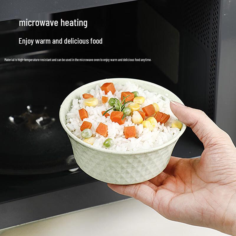 ZISIZ Wheat Straw PP Tableware Set
