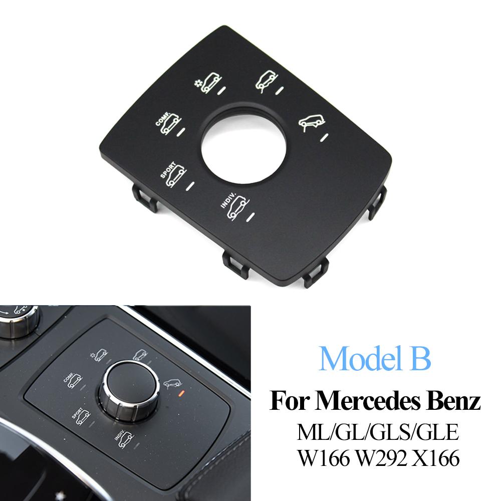 Multimedia Console Suspension Control Block Sport Mode Switch Button Panel Cover For Mercedes BENZ ML GL GLS GLE W166 W292 X166