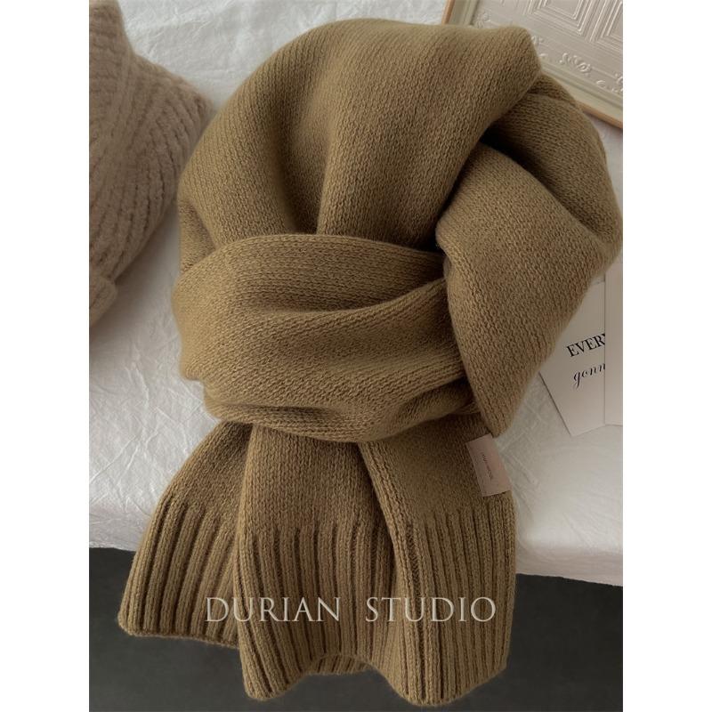 100 pure wool scarves~ Selected wool thickened and enlarged warm knitted scarves versatile men's and women's scarves