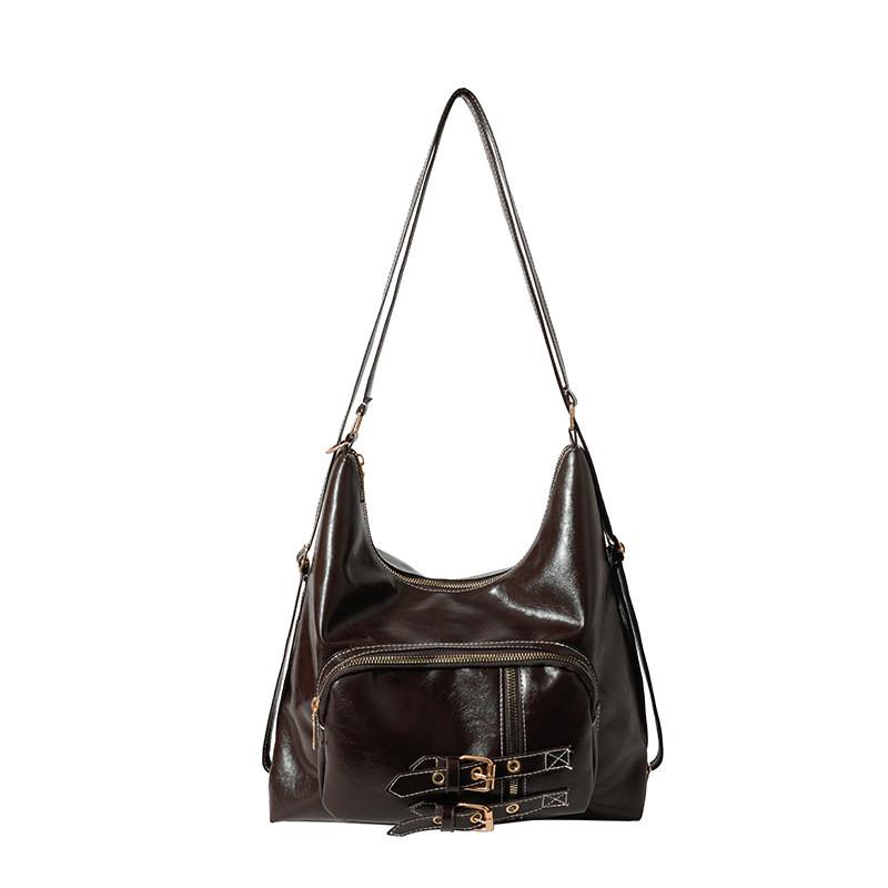 College Style Underarm Bag For Women With Pu Material And Zipper Closure For Daily Use