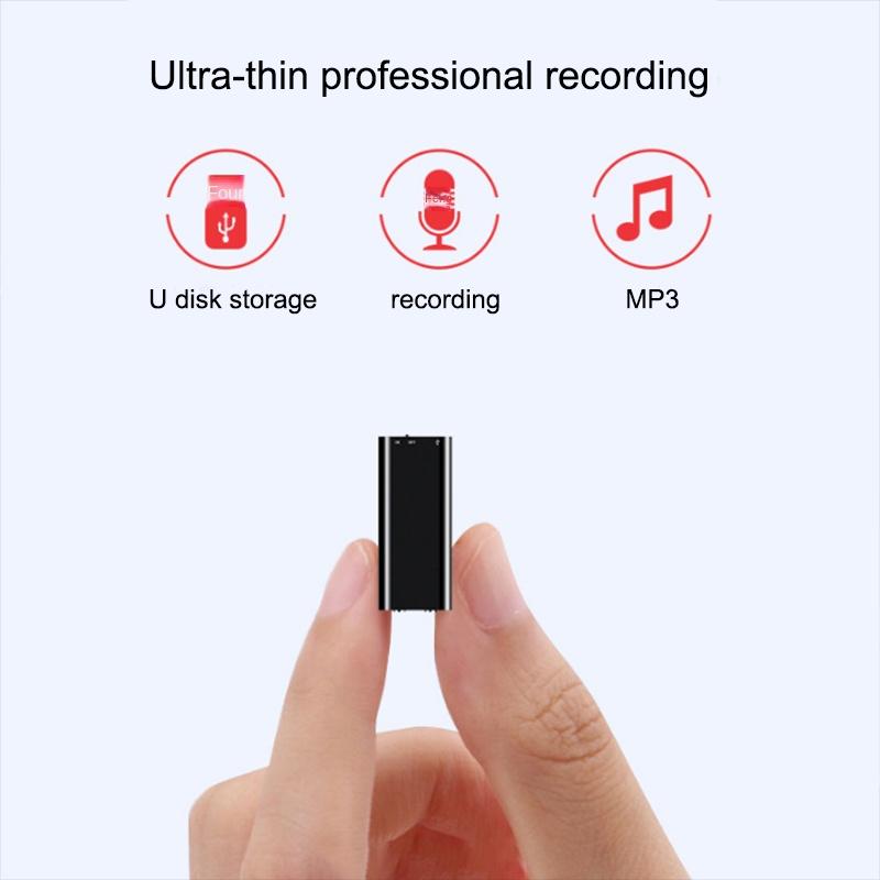 32GB Mini Activated Voice Recorder Espia Digtal Sound Record Voice-controlled 4-64G Dictaphone MP3 Player 6