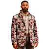 Herren Hässlicher Weihnachten Kord Warmtaschen Anzugjacke Strickjacke Herren Freizeitanzug