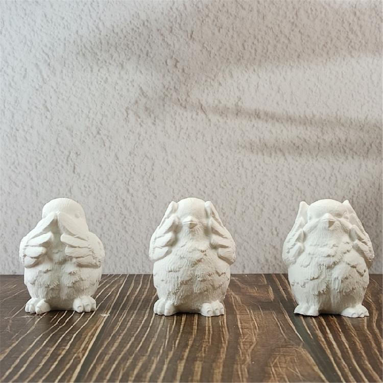 Lovely Animal Candle Molds Castings Molds 3D Bird Silicone Moulds Epoxy Resin Molds Plasters Molds Ornament Molds