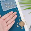 PH PandaHall 14K Gold Alphabet Letter Beads 26 A-Z Letter Charms Long-lasting Capital Letter Beads Small Brass Initial Charms Pendants for Meaningful