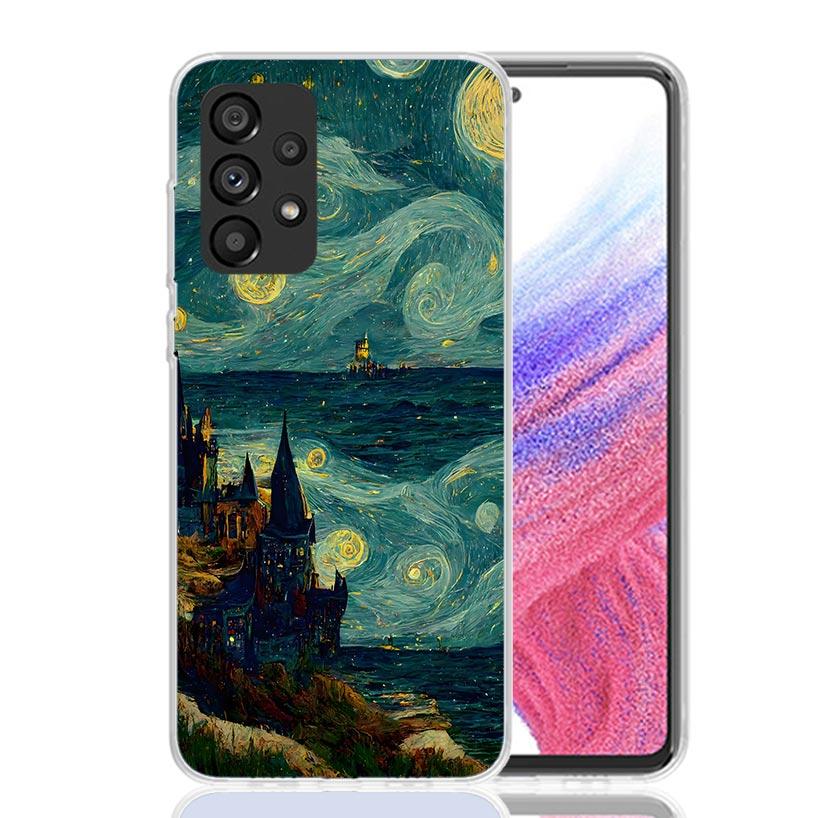 Starry Night Van Gogh Art Phone Case For Samsung Galaxy A17 A16 A14 A15 A13 A57 A56 A54 A55 A53 A37 A36 A34 A35 A33 A26 A24 A25