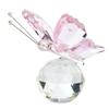Multicolored 3D Sparkling Butterfly Sculpture Prismatic Butterfly Ornament  For Desk Shelf Decor