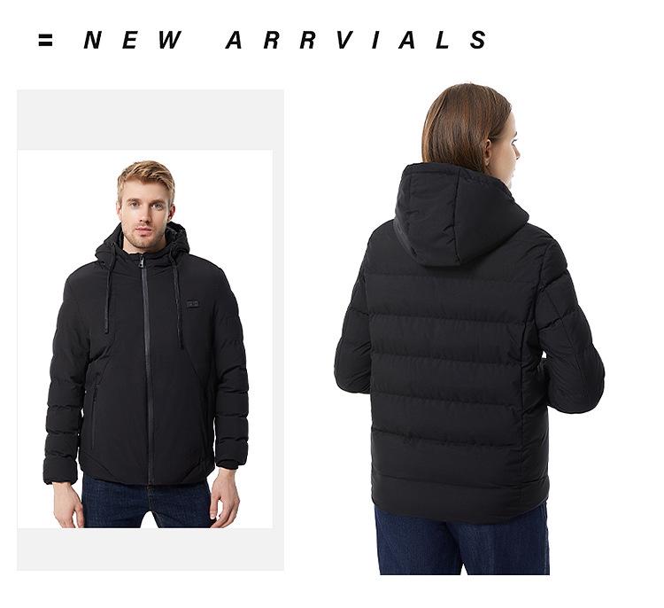 Men's 15-Zone USB Heated Cotton Jacket: Smart, Constant Temperature for Winter Cold Protection