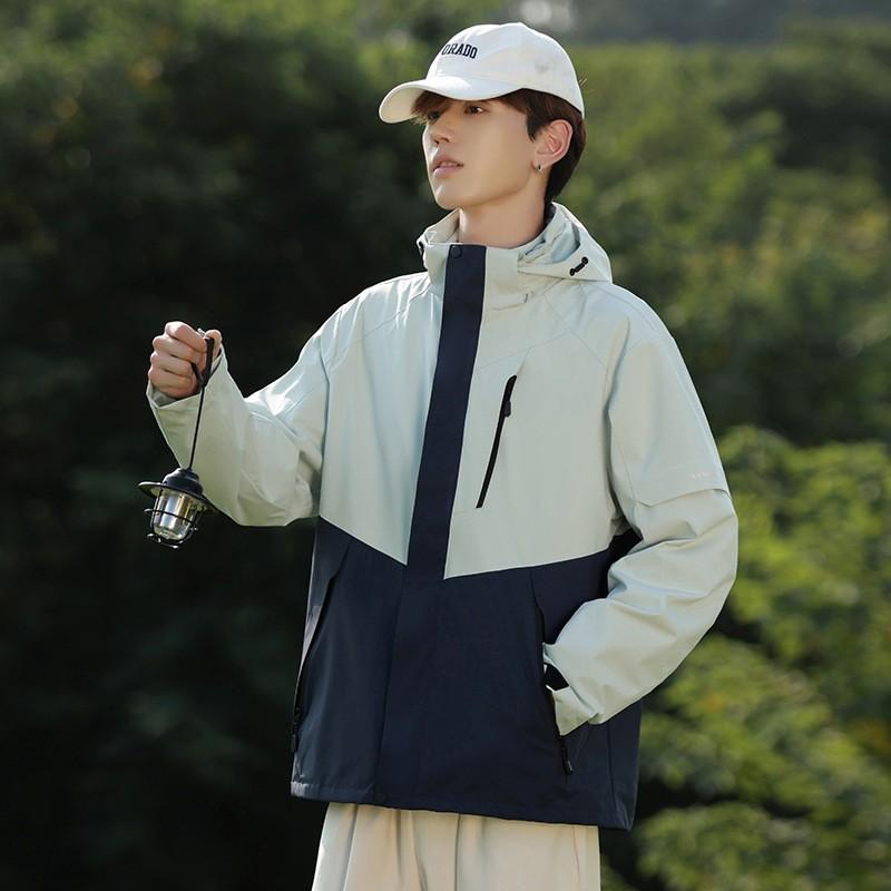 Men Women Waterproof Windproof Hiking Jacket Outdoor Travel Coat Lightweight Hooded Rain Shell