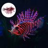 Aquarium Künstlich Simuliert Silikon Feuerfisch Leuchtendes Ornament Aquarium DekorationRot und schwarz
