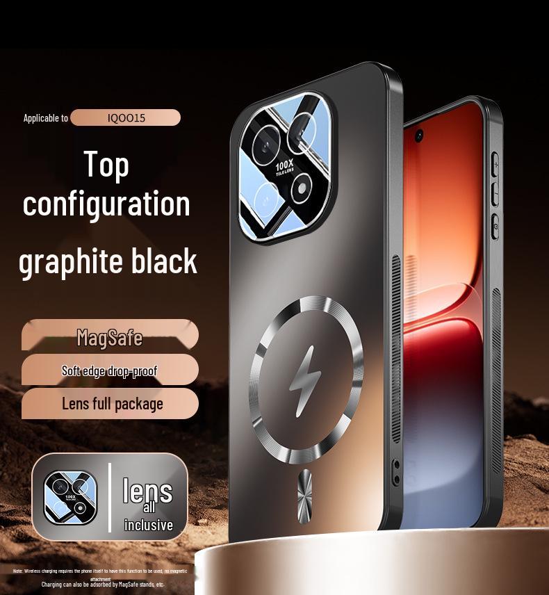 iQOO 15 Lightning Series Magnetic Phone Case with Charging Lens Film, Full Coverage Protection In New Style