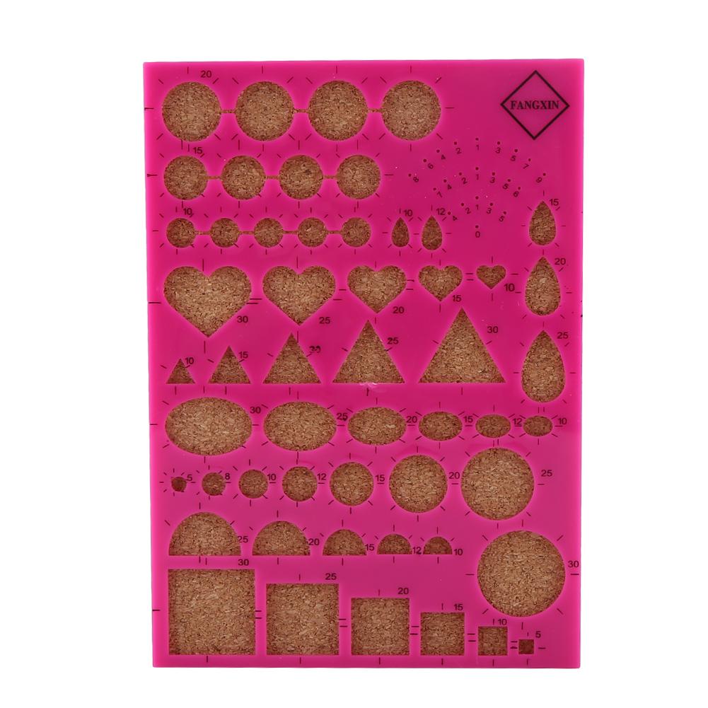 Paper Craft Template Board   Tweezer   Pins   Slotted Pen Quilling Tools Kit (Blue)