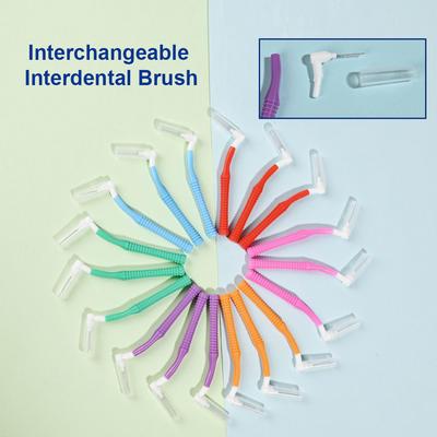Interchangeable Interdental Brush L Shape Tooth Floss for Teeth Cleaning Orthodontic Oral Care Replaceable Toothpicks
