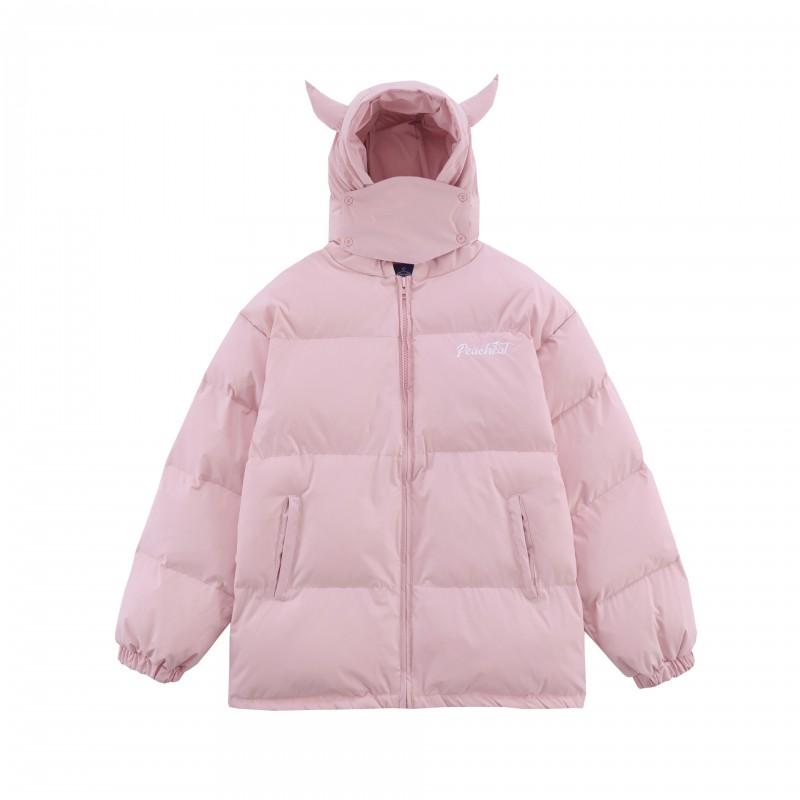 Oversized Cotton Puffer Hooded Jacket Men