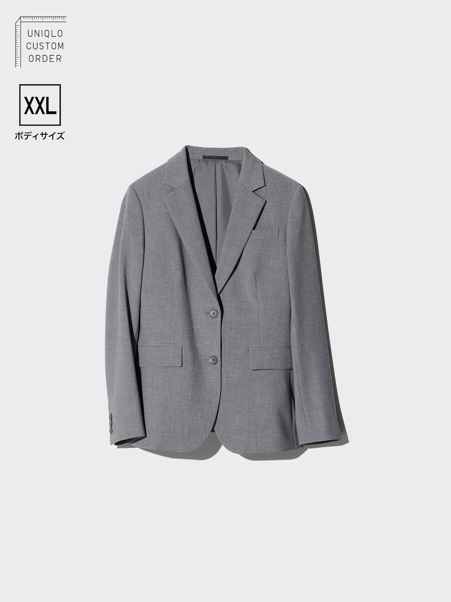 

Uniqlo Stretch Tailored Jacket Xxl 05 GRAY/65