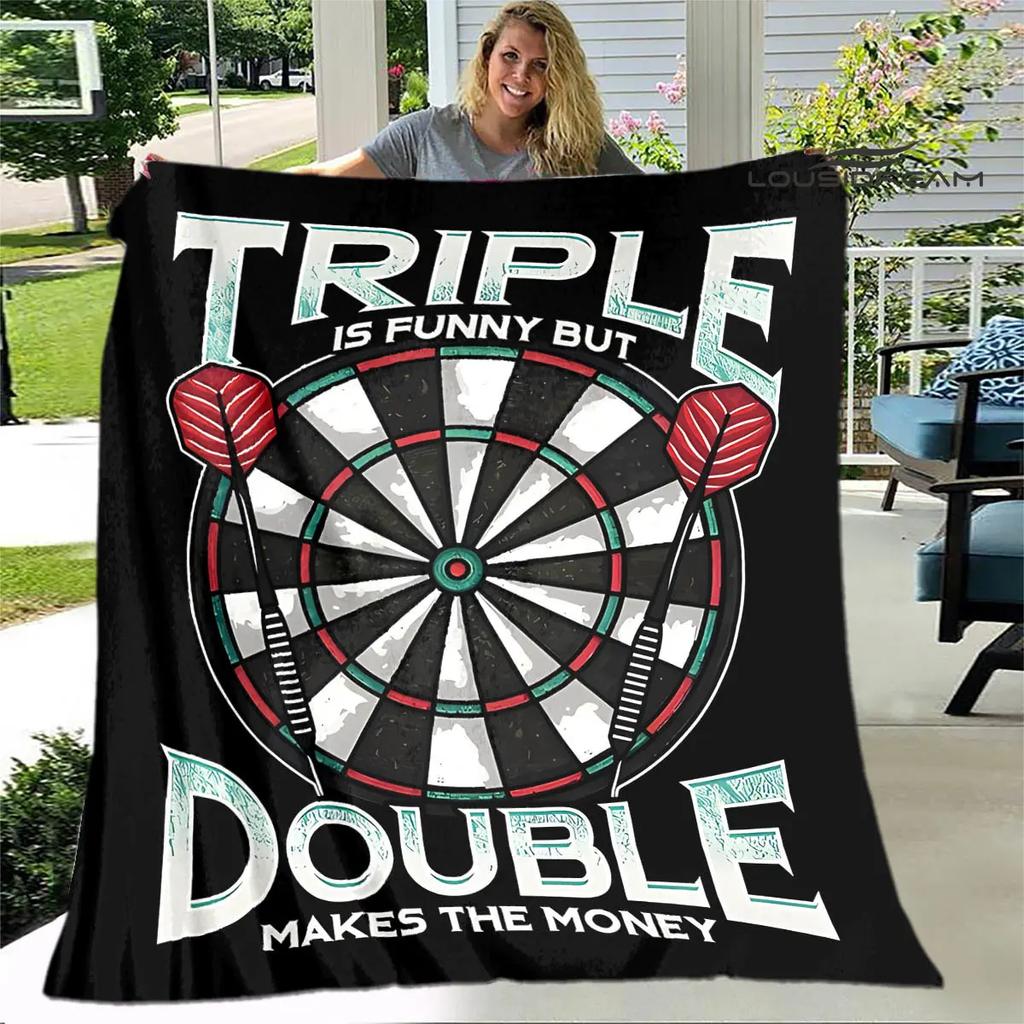 Sports dart target printing blanket warming Warm Pretty Flannel Soft Comfortable Home Travel Blanket