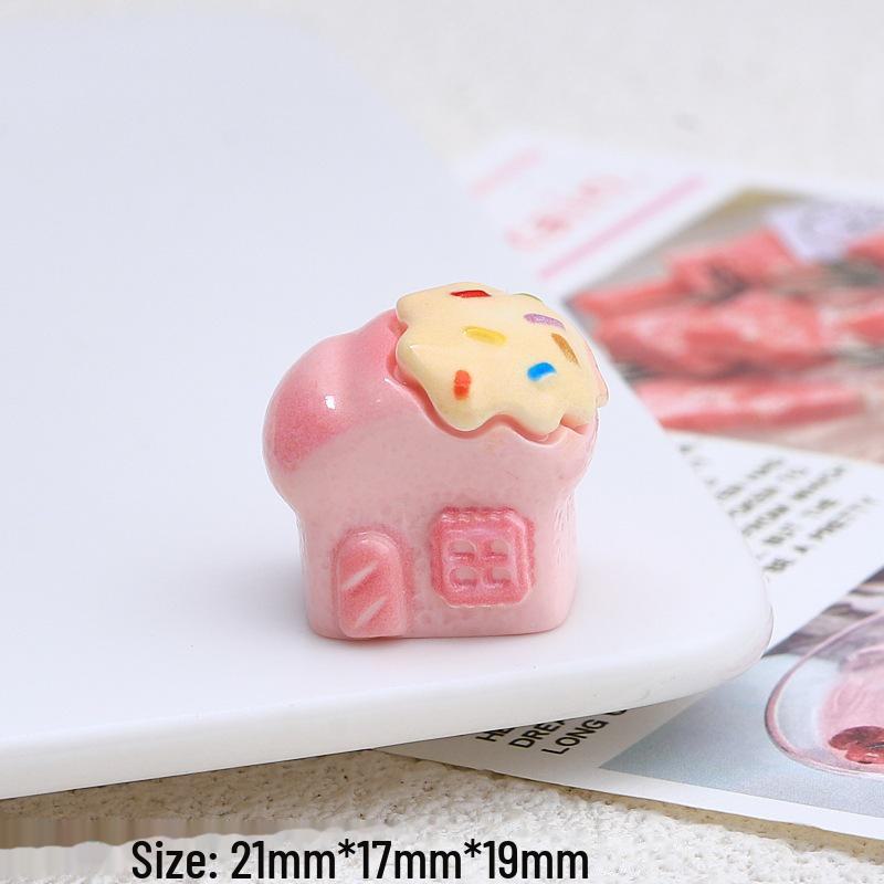 Handmade Resin Accessories: DIY Shoe Buckle, Jewelry Material, 3D Cartoon, Colorful Bakery Play Items.