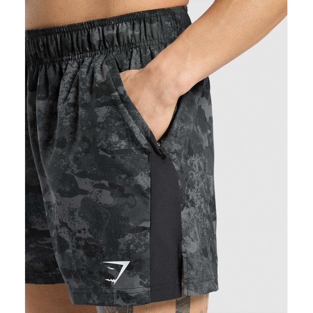 Gymshark Sport  5  Shorts Graphite Grey Black A1b3m Gc9v