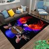 "Harley-Davidson Motorcycles Inspired Retro Design Carpet with Vintage Artwork" Suitable for Use As an Anti-slip    for    Room and Bedroom Sofas