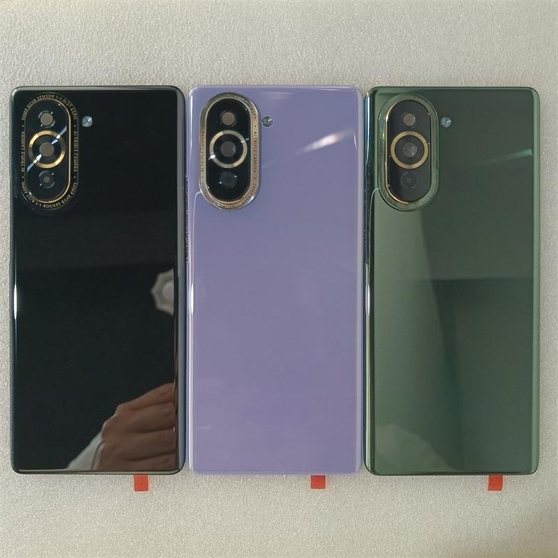 Nova10 Housing For Huawei Nova 10 Phone Housing Chassis Glass Battery Back Cover Rear Lid Camera Lens Repair Parts