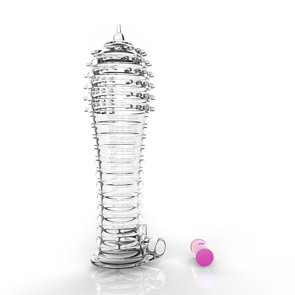 Spike Dotted Ribbed Delay Condom Bump Enhance Thorn Reuseable Vibrate Condom