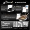 Midea 30cm Titanium Stainless Steel 0-Coating Non-stick Wok