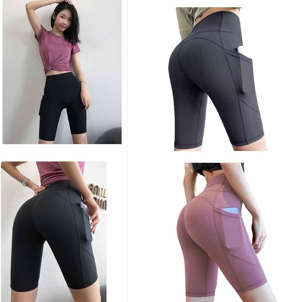 Seamless Design Yoga Shorts Stretch Fabric Sports Shorts Hip Lift Skinny Leggings Yoga Practice