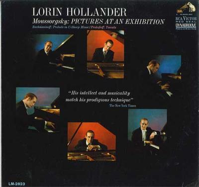 LP Record LORIN HOLLANDER, MUSSORGSKY ; RACHM - Pictures At An Exhibition / Prelude LM2823 RCA VICTOR RED  Germany Classical Used