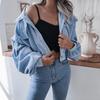Autumn and Winter Women's Jacket Lantern Sleeves Loose Casual Short Fashion Temperament Corduroy Jacket