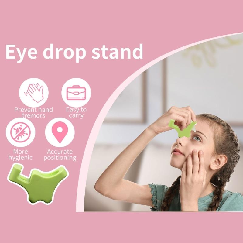 Siliconen Oogdruppel Gids Applicator Makkelijk Gebruik Oogdruppel Hulp voor Verzorgers Ouderen Visueel Gehandicapten Ergonomisch