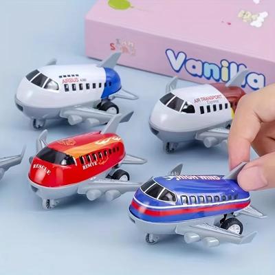 16PCS Mini Metal Airplane Set - Inertia Power, No Battery Required - Ideal Choice for Party Gifts and Christmas Stocking Fillers