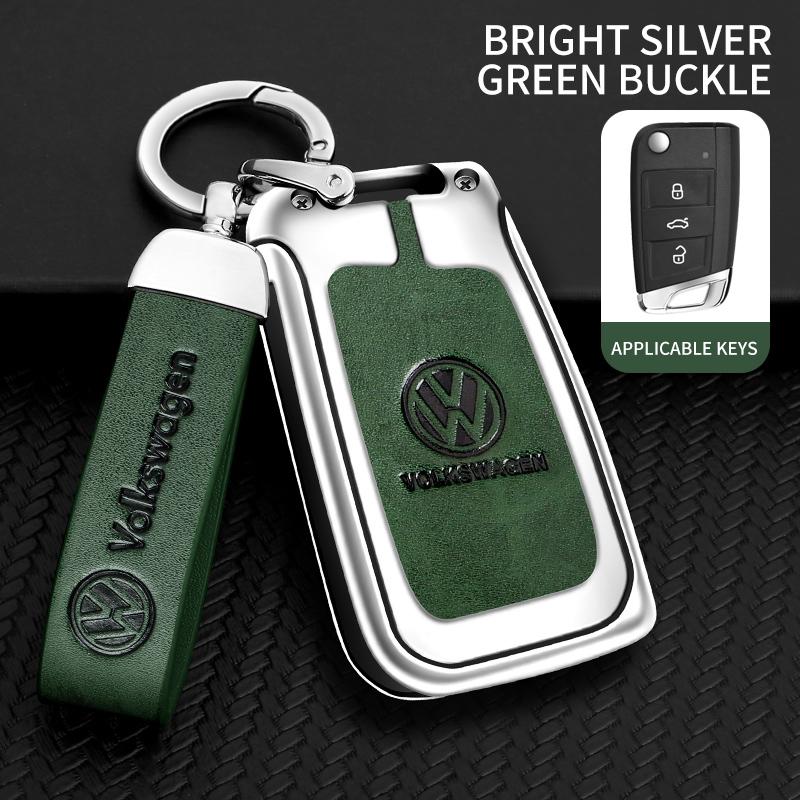 Dla Samochodu VOLKSWAGEN Etui na Kluczyk ze Stopu Cynku Pokrowiec Brelok do Kluczy Samochodowych Metalowa Obudowa Kluczy Dla VW Volkswagen VW Tiguan MK2 Golf 7 MK7 T-Cross T-