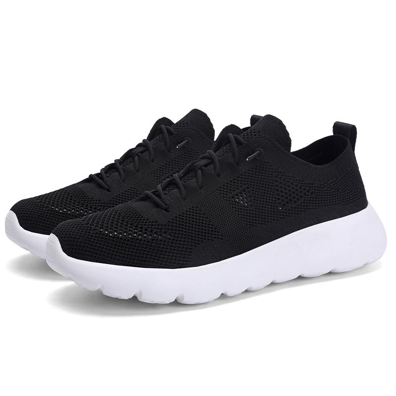 Men’s Knit Textiles Sports Shoes Women Street Style Unisex Running Sneakers Shoes Students Plus Size Couple Jogging Shoes
