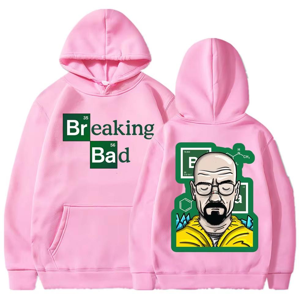 2026 Hot Sale TV Series Breaking Bad Heisenberg Hoodie Unisex Harajuku Hip Hop Soft Sweatshirt Loose Cozy and Versatile
