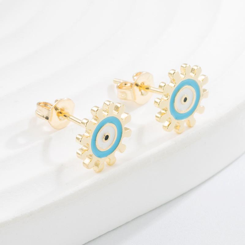 Women's Hoop Earring Bohemian O Shaped Creative Rice Beads Exaggerated Accessories Earrings