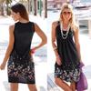 Elegant Womens Summer Boho Floral Short Midi Dress For Cocktail Evening Parties