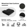 Memory Foam Seat Cushion Highly Resilient Wheelchair Pad Portable Nonslip Office Chair Cushion with Handle for Home Office Adult
