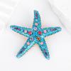 Klassische Strass-Seestern-Broschen für Damen Tier-Anstecker Lässige Party-Accessoires Geschenke Freunde