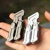 EDC Magnetische Metall Fidget Münze Multifunktionaler Slider Brecheisen Spielzeug Tragbares Handentspannungsspielzeug Mode Stressabbau Geschenk für Männer