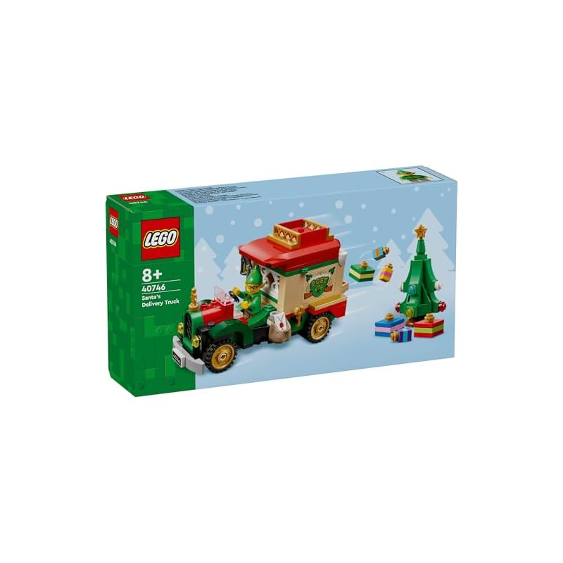 LEGO Christmas Present Delivery Truck Toy - Birthday Gift, Building Blocks, Boys, Girls, Children (Ages 8, 9, 10), Elementary School Students, Mom,
