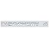 Discovery 4 Car Logo Emblem Badge - Round Letter Font Sticker for Hood/Trunk - Chrome Silver/Black/Gray Styling Accessory