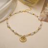 HECHENG,Sweet Romantic Brass Heart Pentagram Teardrop Pearl Necklace Bohemian Style Conch Shell Pearl Jewellery