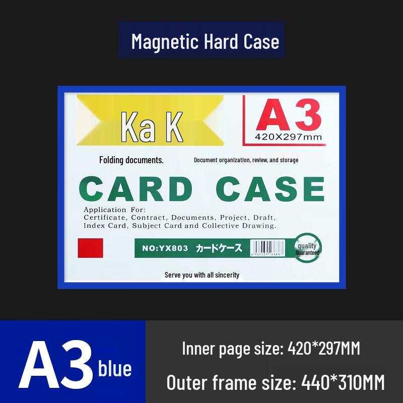 Lilang A3 Strong Magnetic Horizontal Blue Display Frames (10-pack)