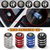 Hub Caps 4Pcs Car LOGO Tire Valve Cap Waterproof Auto Accessories For Alfa Romeo Giulietta GT 159 147 156 Mito Brera Giulia SpidEP3 